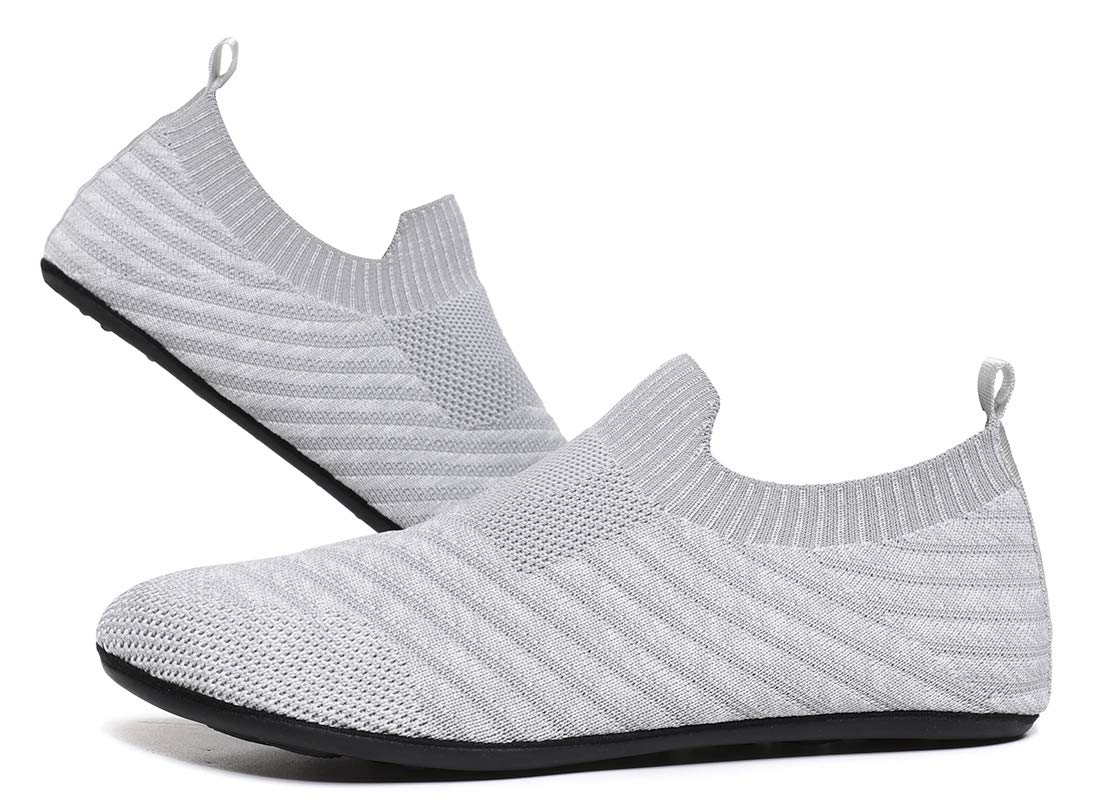 SLEVEL Lightweight Non-Slip House Slippers for Women & Men - Comfortable Indoor Home Yoga Shoes for Relaxation, Lounge & Meditation