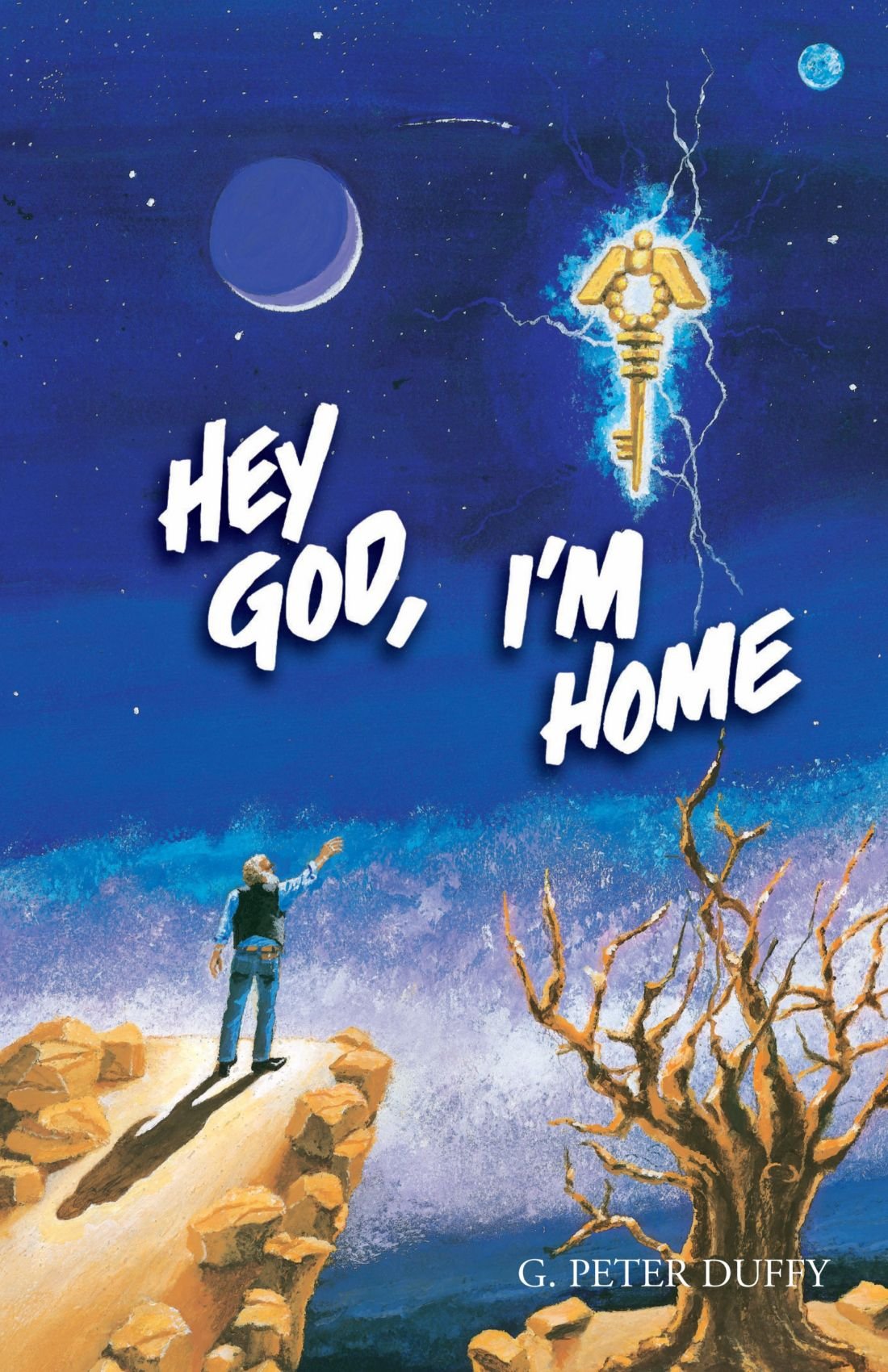 Hey God, I'm Home - Inspirational Christian Home Decor Wall Sign for Living Room, Bedroom & Entryway - Perfect Gift for Housewarming, Wedding & Religious Occasions