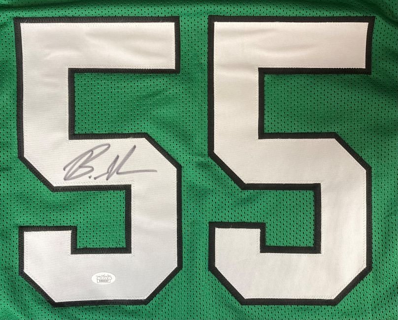 Brandon Graham Philadelphia Eagles Autographed Kelly Green Football Jersey with JSA COA - Perfect for Eagles Fans, Collectors & Sports Memorabilia Displays