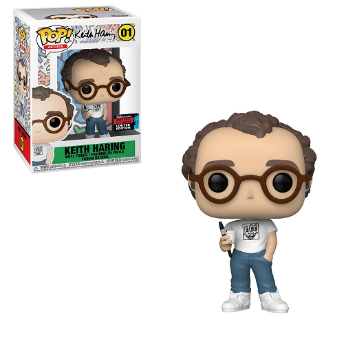 Funko Pop! Keith Haring #01 Vinyl Figure - Limited Edition Collectible Pop Art Toy for Home Decor, Office Display & Gift for Music & Art Lovers