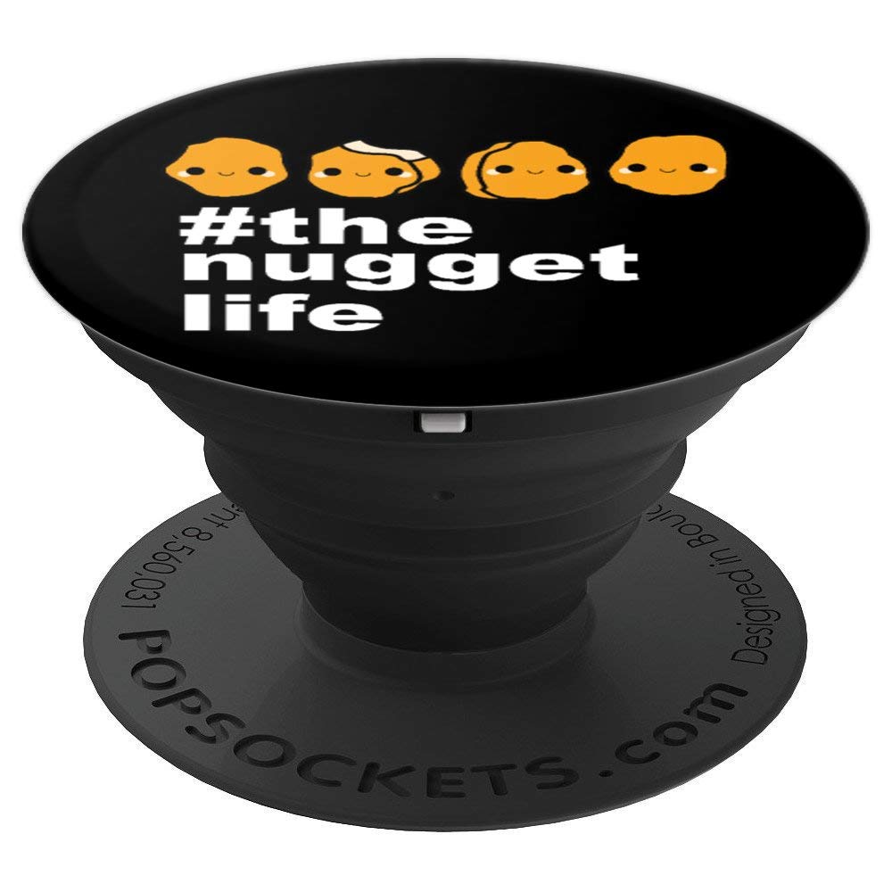 Funny Chicken Nugget Costume PopSockets Grip & Stand for iPhone, Samsung & Tablets - Cute Gift for Women & Kids - Perfect for School, Work & Travel Accessories