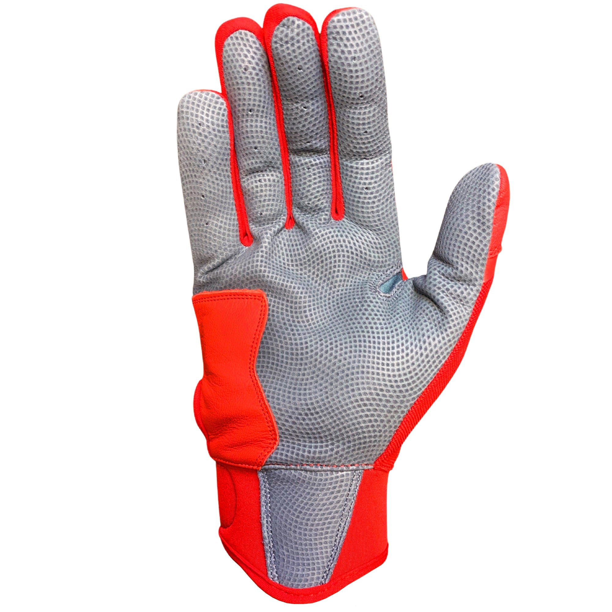 Color Crush Batting Gloves - Red | High-Performance Baseball & Softball Gloves for Training & Games | Perfect for Hitting Practice & Fielding