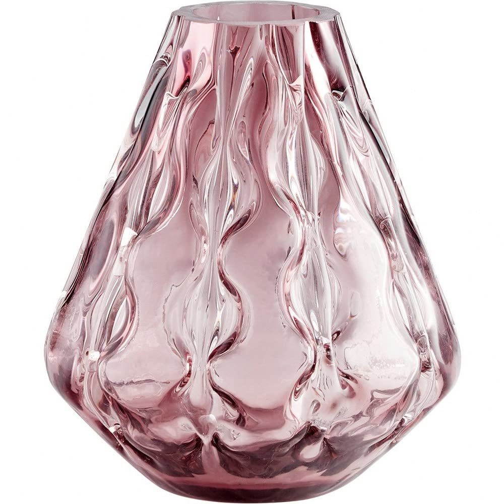 Geneva Small Vase - 8.5 Inches Wide x 10 Inches Tall - Elegant Home Decor for Living Room, Dining Table & Wedding Centerpieces
