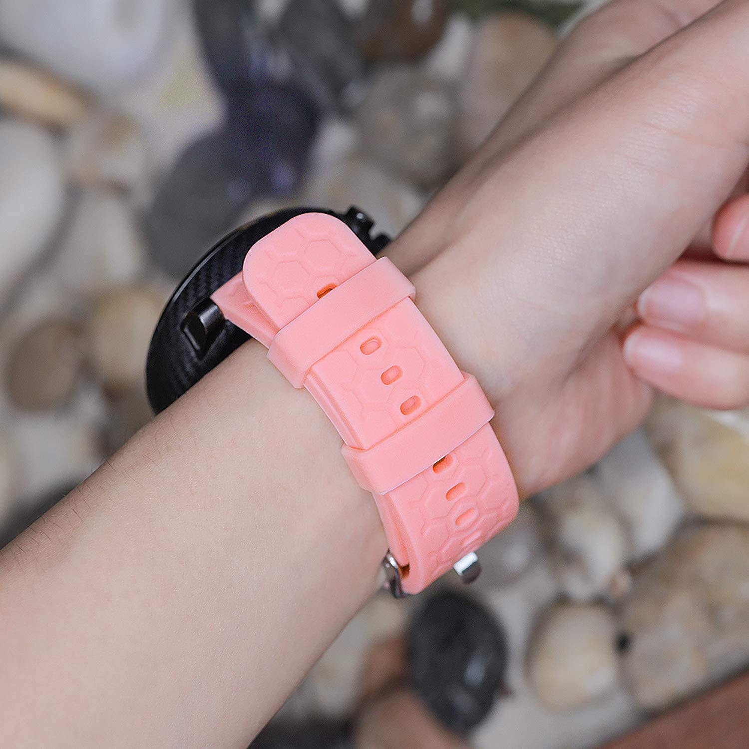 Premium Soft Silicone Watch Band - Compatible with WZWNEER Smartwatch, Adjustable Quick Release Replacement Strap | Perfect for Fitness, Workouts & Everyday Wear