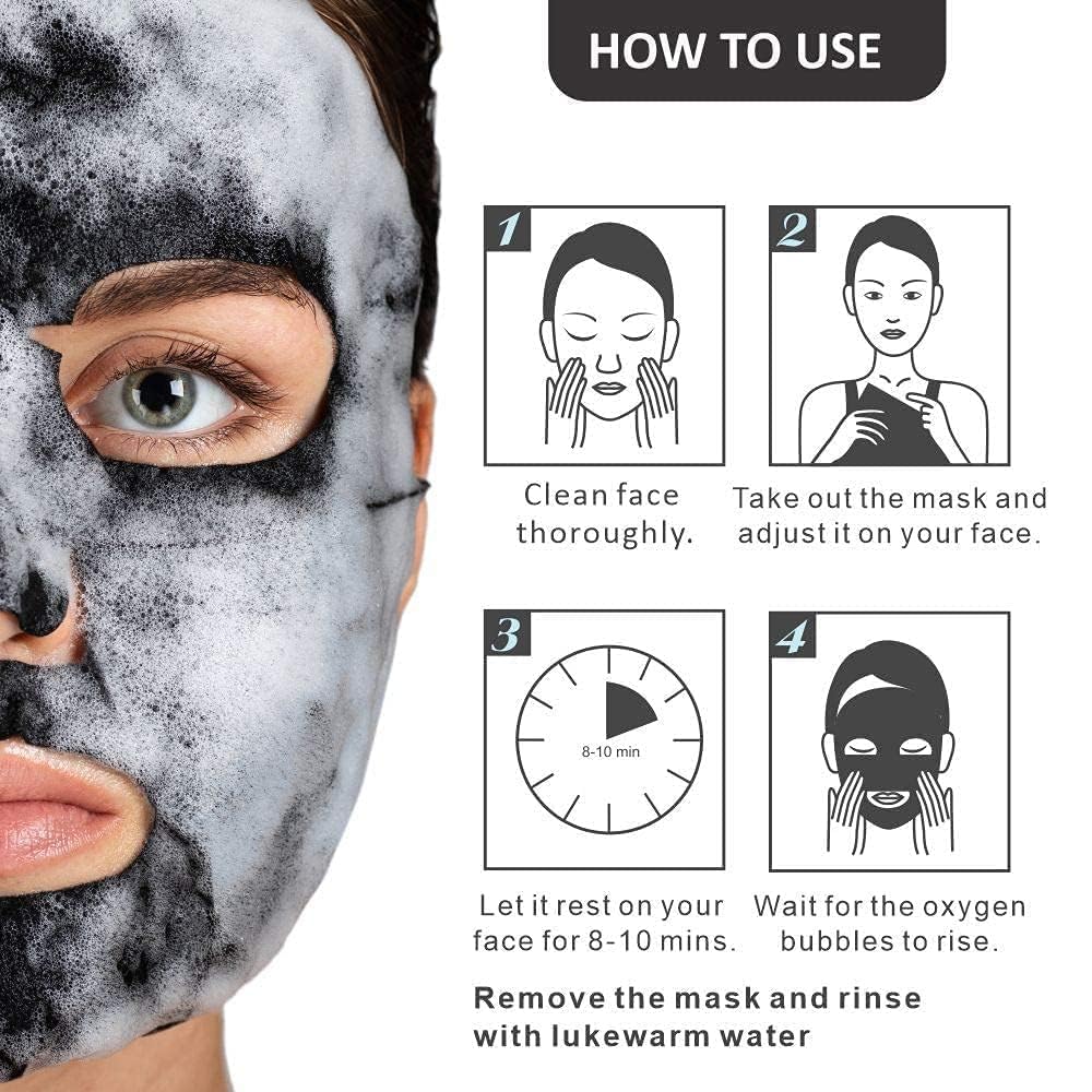 ELIIOUS Active Cleansing Bubble Mask - Deep Pore Cleanser for Hydration & Moisturizing | 30ml Facial Treatment for Acne-Prone & Oily Skin | Perfect for Spa Night & Self-Care Routine