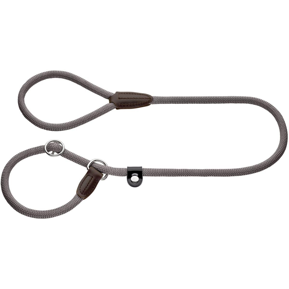 HUNTER Freestyle Retriever Dog Leash - 8mm x 170cm Durable Nylon Training Lead for Medium to Large Dogs - Perfect for Walking, Running & Outdoor Adventures (Grey)