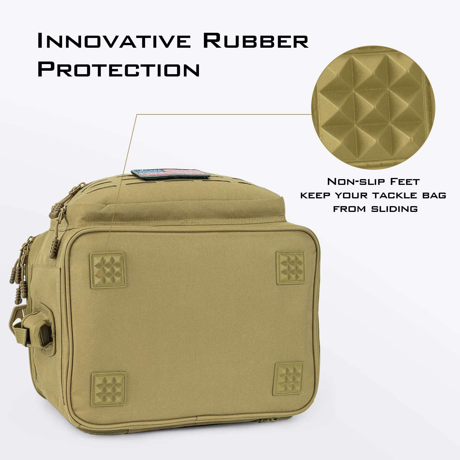 KastKing Karryall Fishing Tackle Bag with 4 * 3600 Tackle Trays - Waterproof Fishing Gear Storage for Saltwater & Freshwater - Perfect for Boat, Shore, and Kayak Fishing Trips