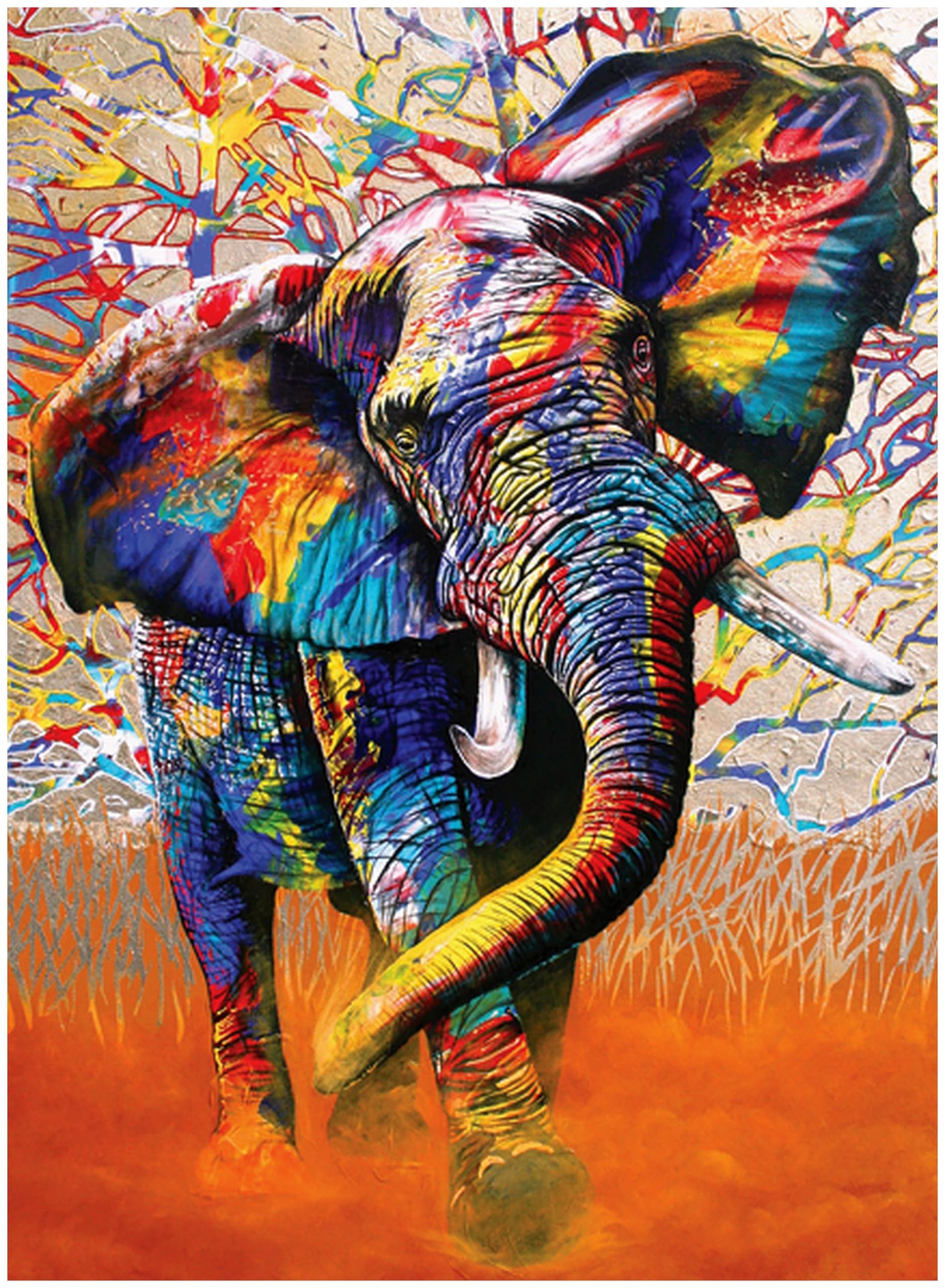 Anatolian Puzzle - African Colors 1000 Piece Jigsaw Puzzle #1054 | Vibrant Artwork for Family Game Night & Home Decor