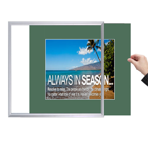 17x23 Designer Beveled Slide-In Picture Frames for Posters - Set of 4 with Wide Matboard - Perfect for Home Decor, Office Displays & Art Exhibitions