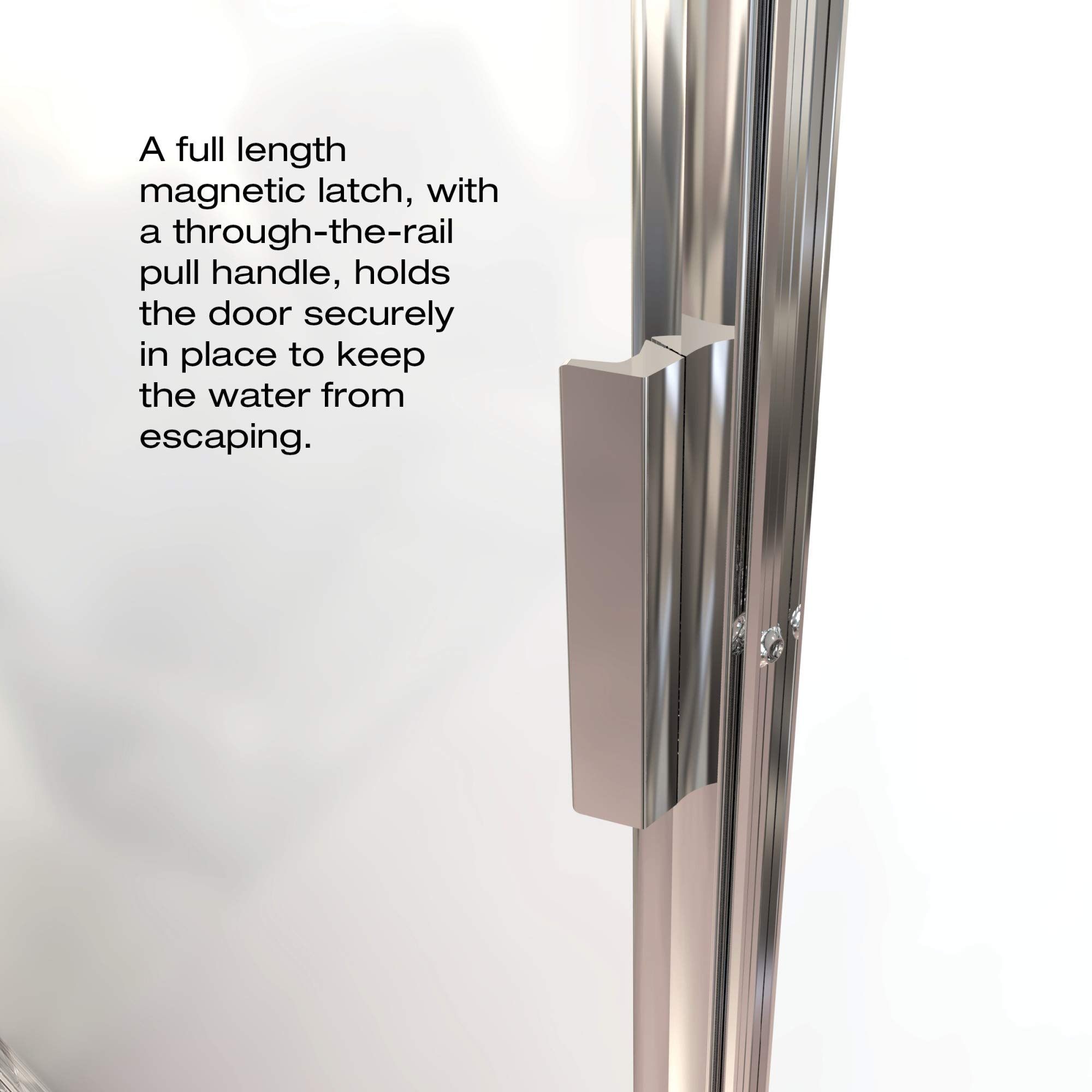Premium Basco Deluxe Glass Shower Door - 22.5-24.25