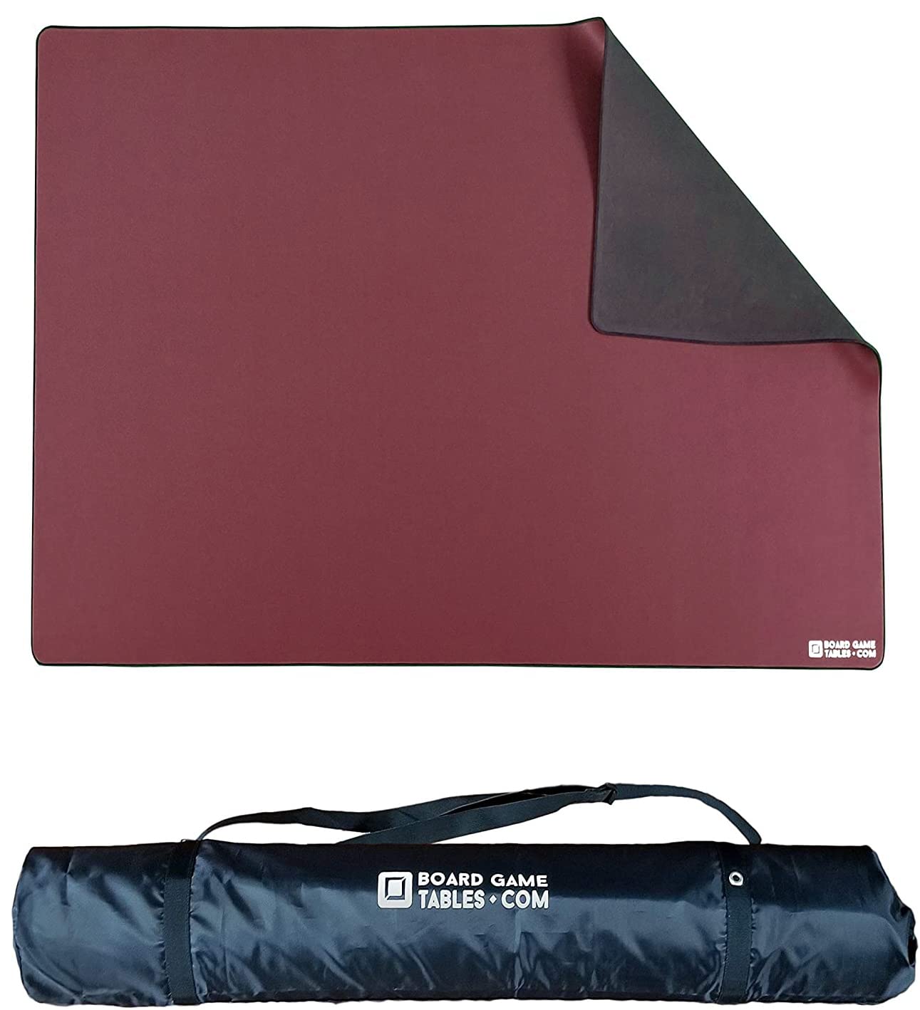 Premium 3'x5' Board Game Playmat - Extra Thick Super Cushioned, Stitched Edge & Water Resistant Surface with Carrying Case - Perfect for Tabletop Games, Magic: The Gathering, Dungeons & Dragons RPG - Ideal for Game Nights, Tournaments & Home Entertainment (Medium, Burgundy)
