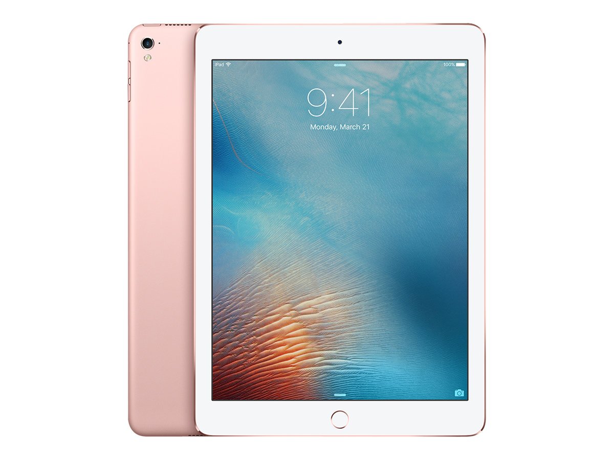 Refurbished Apple iPad Pro 9.7-inch (256GB, LTE, Wi-Fi + Cellular) - Rose Gold | Premium Tablet for Work, Study & Entertainment