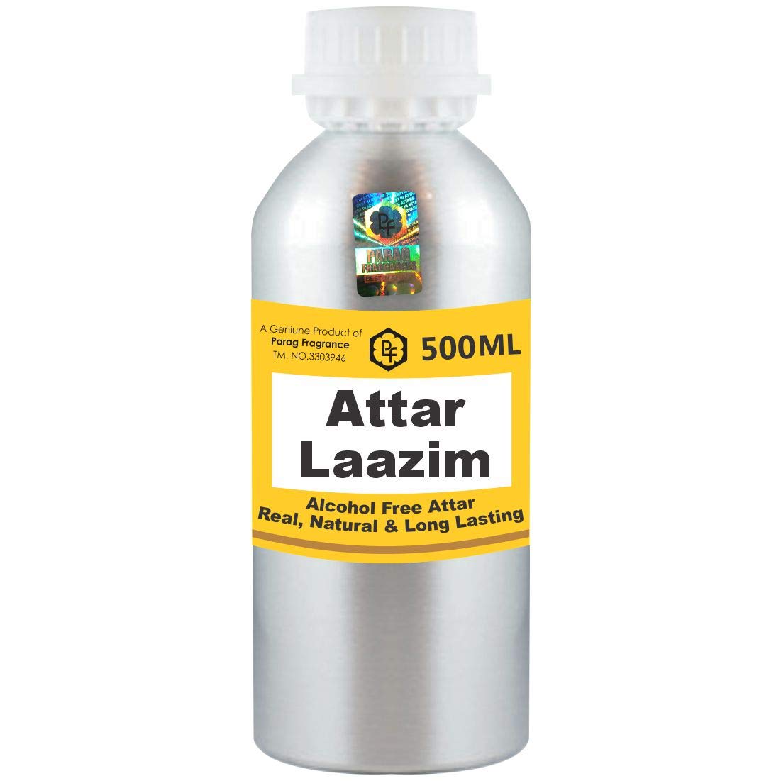 Parag Fragrances Attar Laazim 500ml Wholesale Pack – Alcohol-Free, Long-Lasting Perfume Oil for Men & Women | Premium Itra & Scent for Daily Wear, Special Occasions & Religious Ceremonies