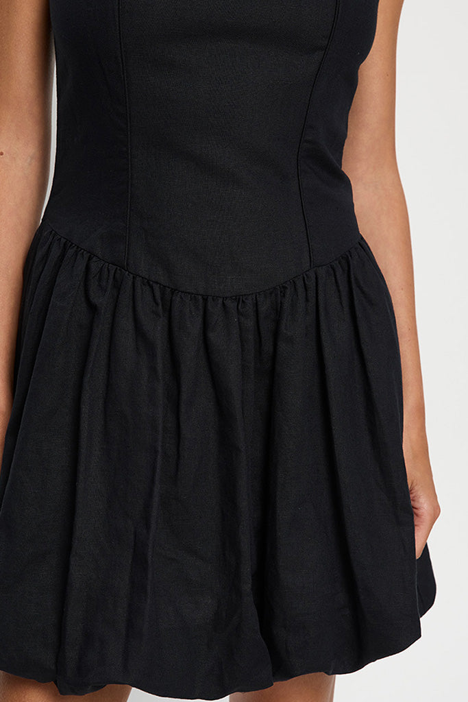 Kivari Akari Mini Dress - Elegant Black Party Dress for Women | Perfect for Cocktail Parties, Date Nights & Special Occasions