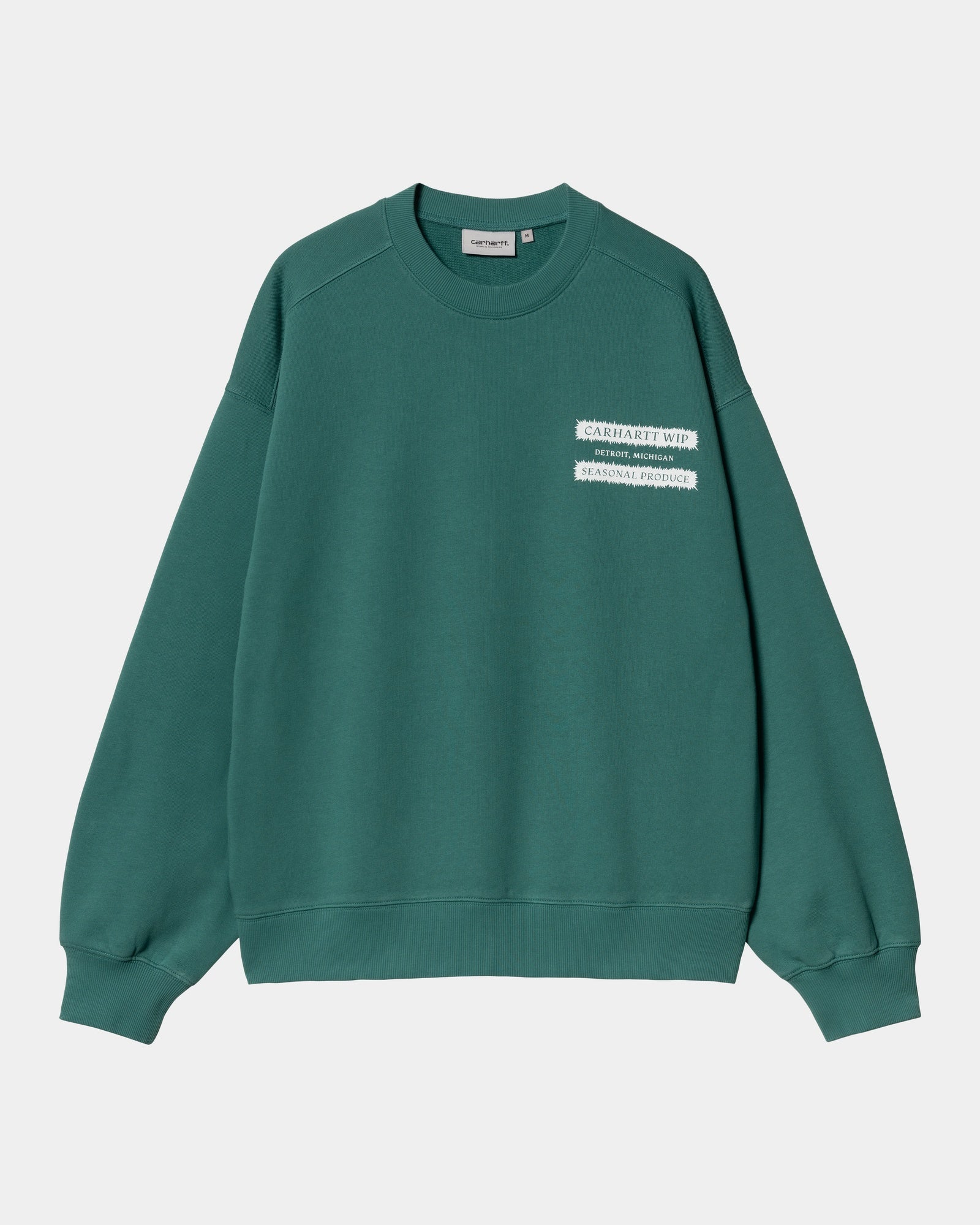 Premium Catalogue Sweatshirt - Rainforest Green & White Colors | Cozy Casual Wear for Men & Women | Perfect for Outdoor Adventures, Street Style & Lounge Comfort