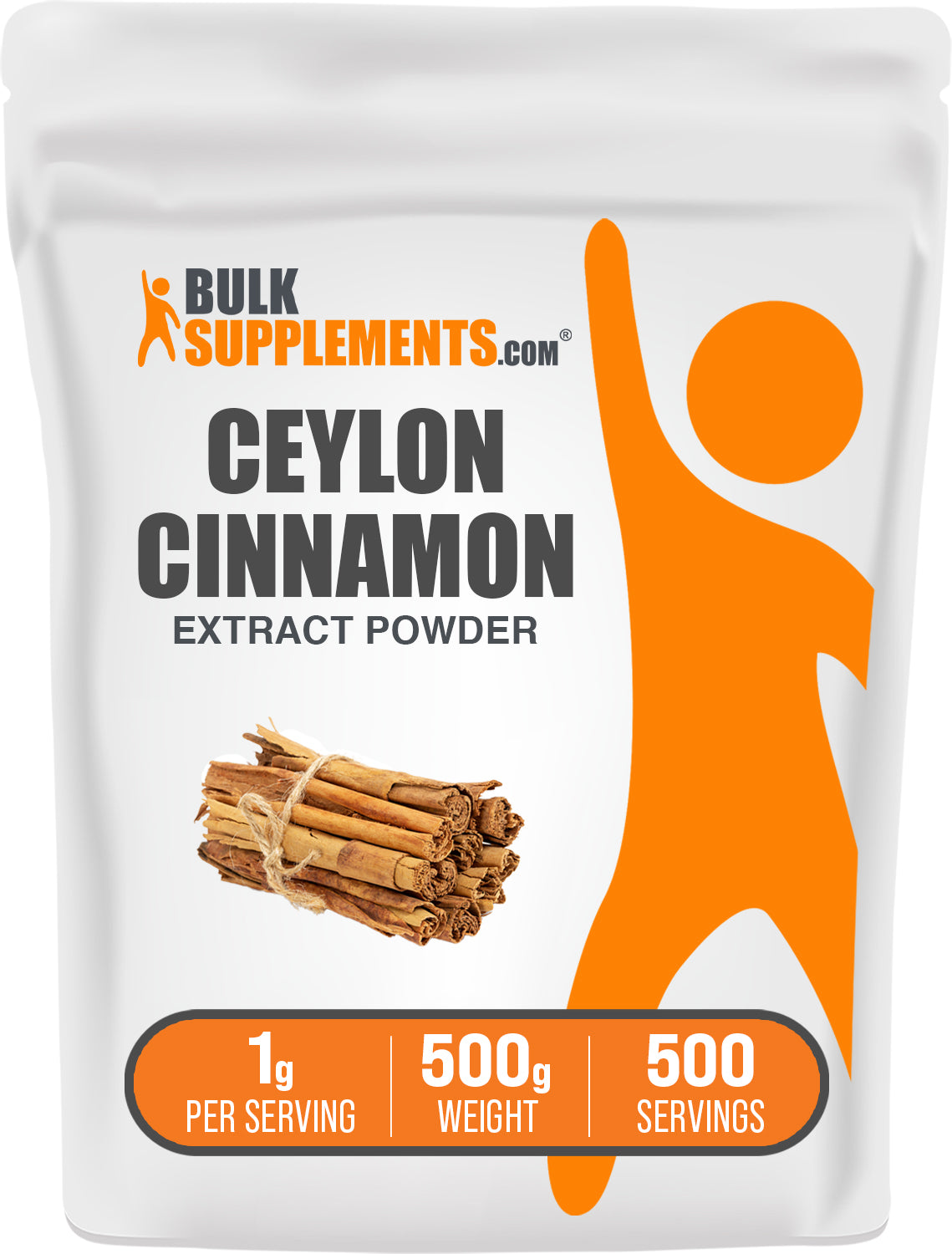 Organic Cinnamon Bark Extract Powder - 100% Pure Ceylon Cinnamon Supplement for Baking, Tea & Wellness - Supports Digestion & Blood Sugar Balance
