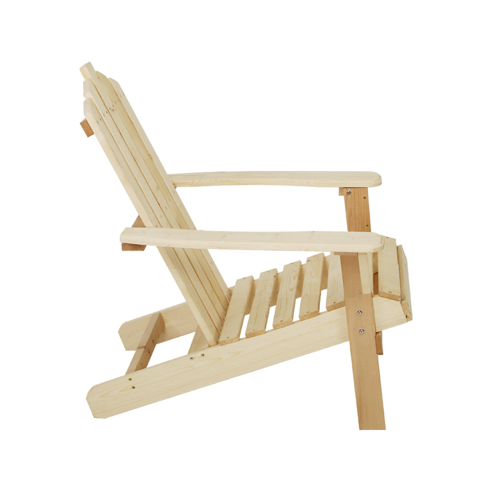 Premium Adirondack Outdoor Chairs - Solid Wood Beach Chairs for Patio, Garden & Backyard - Comfortable All-Weather Outdoor Furniture for Relaxing by Pool, Beach or Deck