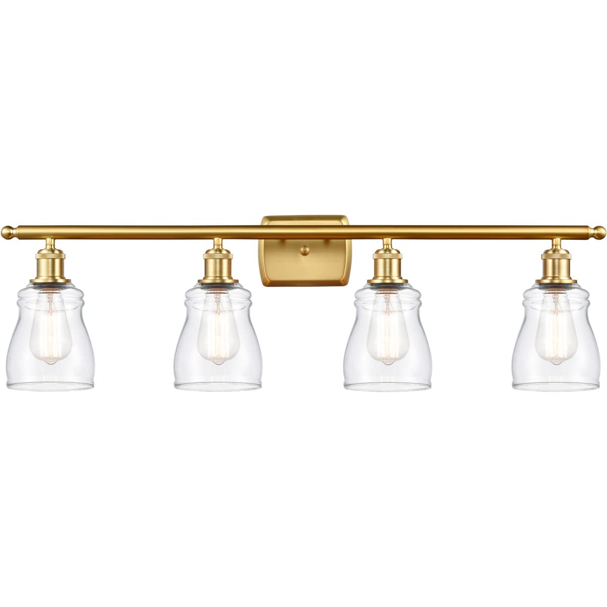 516-4W-SG-G392 LED Bare Bulb 1 Light Cord Set in Satin Gold Finish - Perfect for Pendant Lighting, DIY Lamps, and Home Decor Projects
