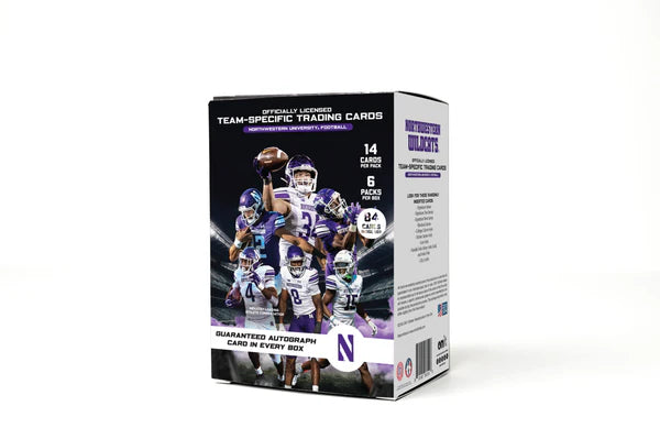 Northwestern University 2024 Football Platinum Collectible Box - Guaranteed Autographed Memorabilia for Fans and Alumni - Perfect for Game Day, Home Decor, and Sports Collections