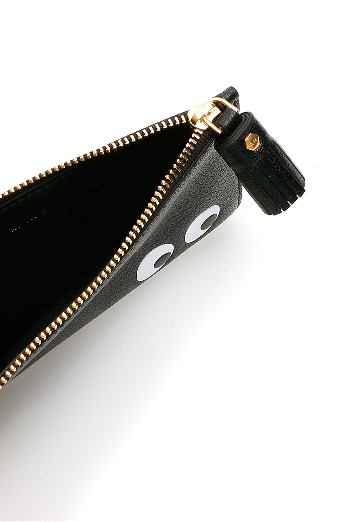 Anya Hindmarch Eyes Zipped Card Holder - Stylish Leather Wallet for Credit Cards & ID - Perfect for Everyday Use, Travel, and Gifting