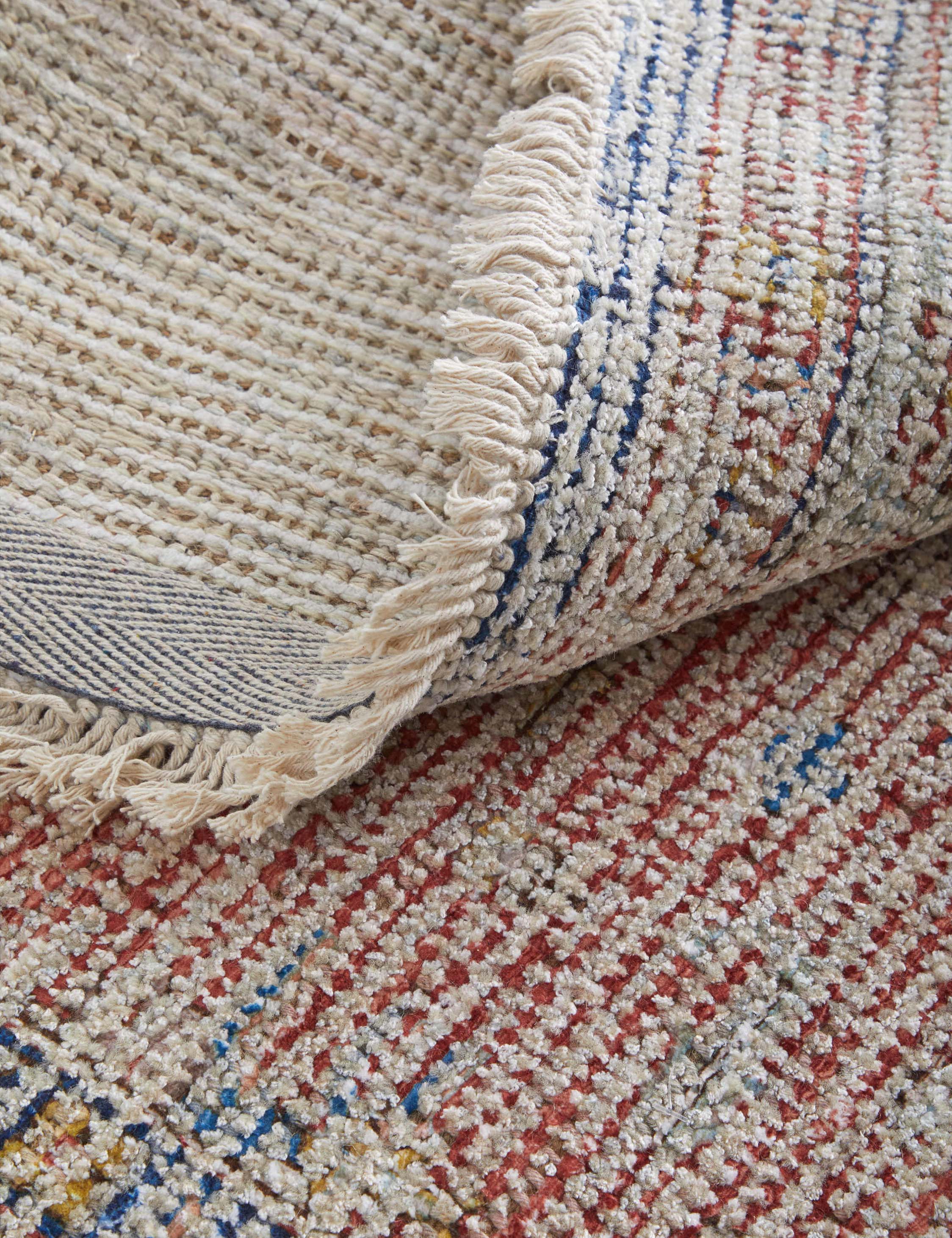 Handwoven Wool Blend Area Rug - Soft & Durable for Living Room, Bedroom, or Office Decor - Anka Premium Home Accent
