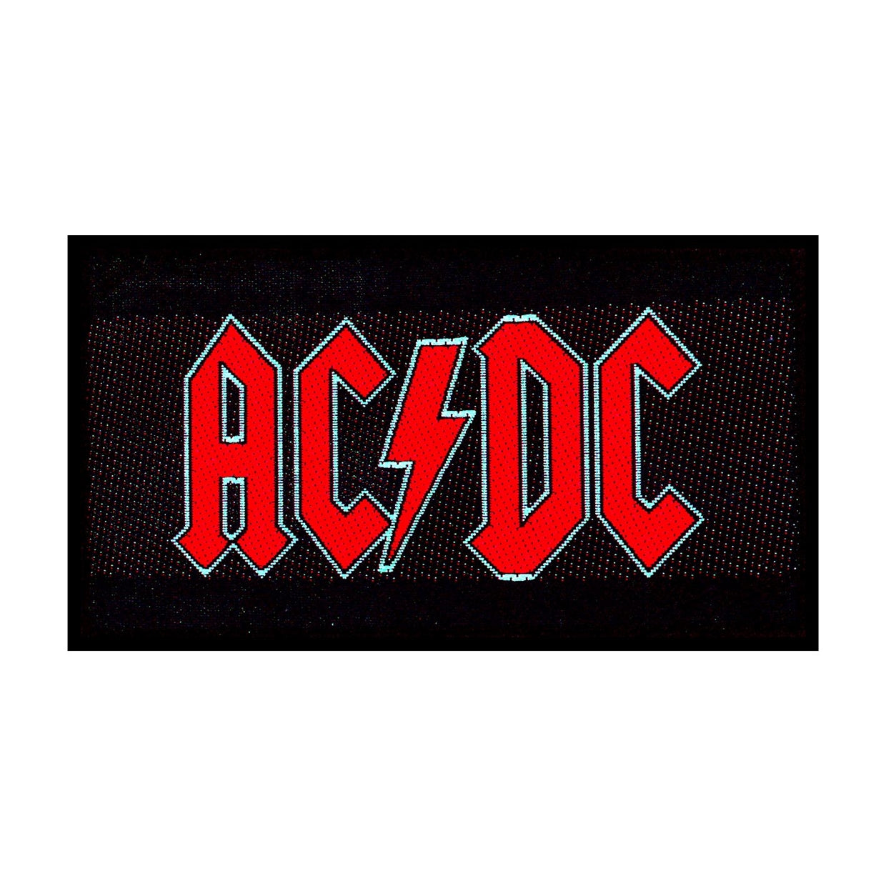 AC/DC Sew On Iron On Patch - Red Logo Embroidered Band Patches for Jackets, Bags & DIY Crafts - Perfect for Denim Vest, Backpack & Clothing Customization