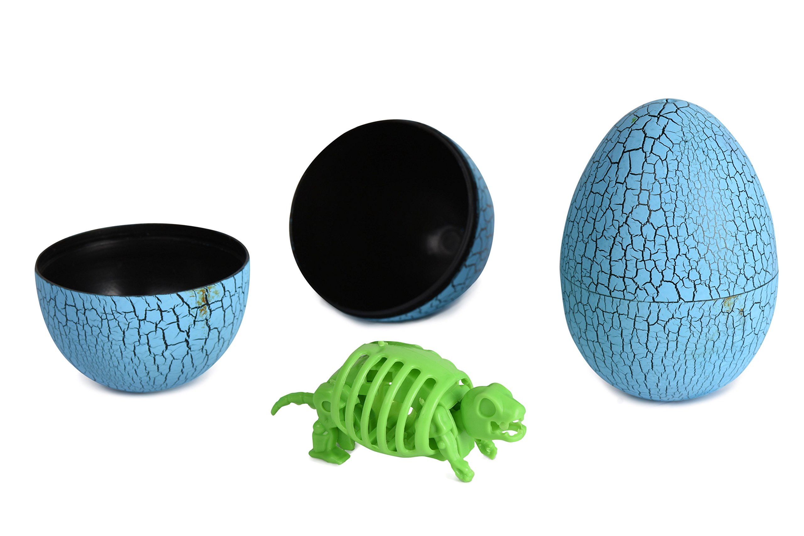 12 Pack Dinosaur Eggs with 3D Puzzle Dino Figures - Kids Dinosaur Party Favors, Easter Basket Fillers & Educational STEM Toys - Perfect for Birthday Gifts, Classroom Rewards and Easter Egg Hunts