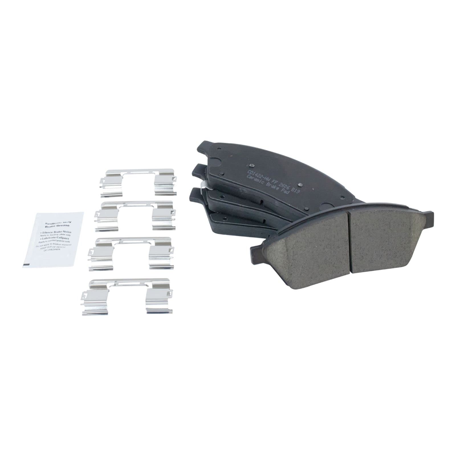 High-Performance Front & Rear Ceramic Brake Pads & Rotors Kit for 2010-2016 Cadillac SRX - Includes Brake Chemical Kit for Smooth Stopping Power - Perfect for City Driving & Highway Commutes