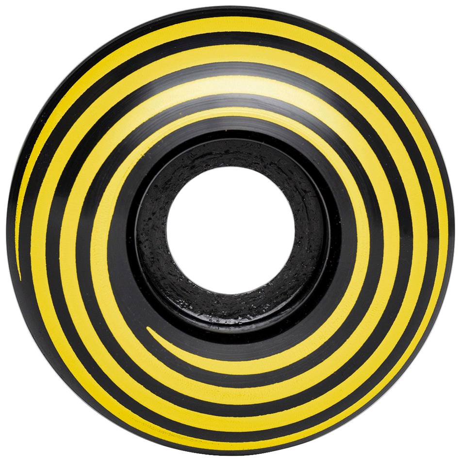 Hazard Swirl CP+ Radial Wheels 53mm Black - High-Performance Skateboard Wheels for Smooth Rides on Streets and Parks