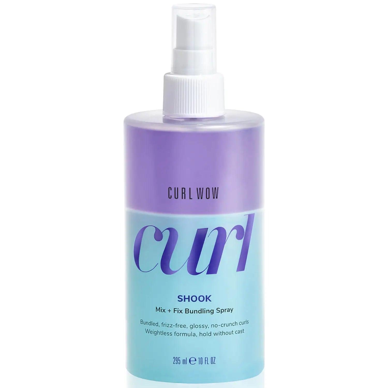 Color Wow Curl Wow Shook Mix + Fix Bundling Spray for Curly Hair - Hydrating & Defining Styling Spray for Frizz Control & Voluminous Curls - Perfect for Daily Use & Special Occasions