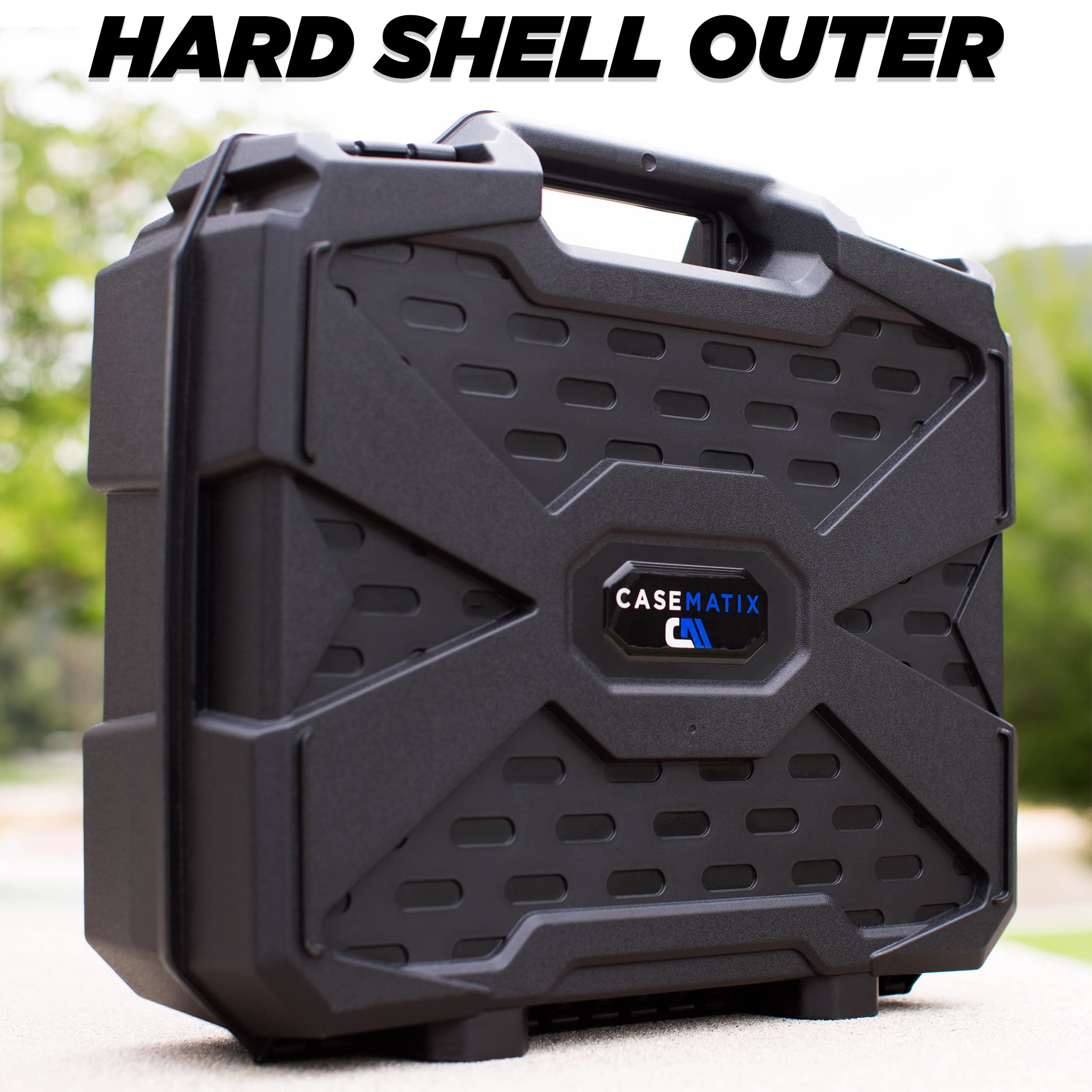 CASEMATIX Travel Case for Meta Quest 3 & 3S - Protective Storage with Impact-Resistant Shell & Shock-Absorbing Foam | VR Headset Accessories Organizer | Perfect for Travel, Gaming Sessions & Safe Storage