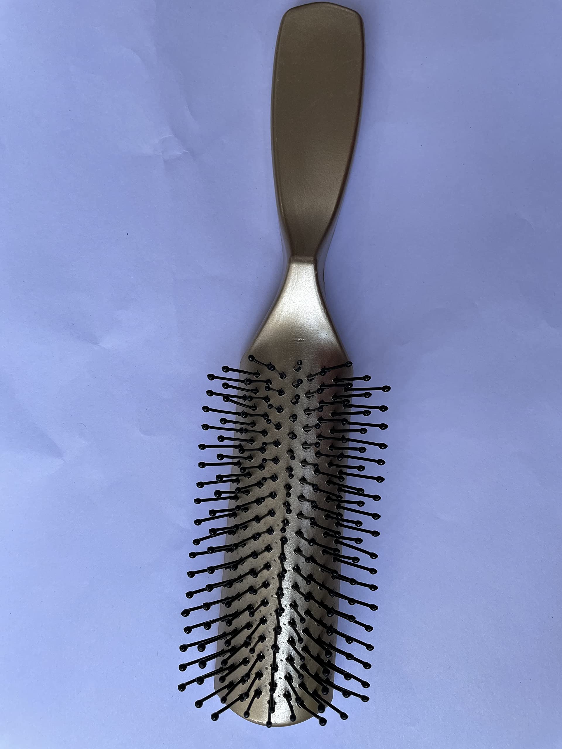 PDY FASHION Gold Hair Brush - Professional Detangling Brush for Women & Men - Perfect for Straight, Curly & Wet Hair - Salon Quality Hair Care Tool for Home & Travel Use
