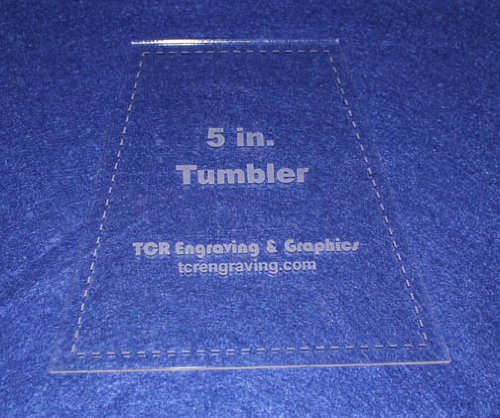 5 Inch Tumbler Quilt Template with 1/8 Inch Seam Allowance - Clear Acrylic Quilting Ruler for Precise Patchwork & DIY Sewing Projects - Perfect for Quilting, Scrapbooking, and Crafting
