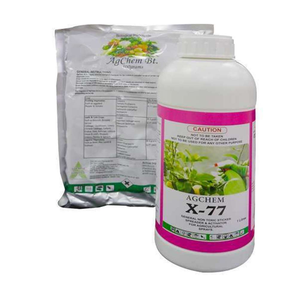 Agchem BT X 77 Insecticide 1L - Organic Pest Control for Gardens, Farms & Crops | Effective Against Caterpillars, Moths & Leaf-Eating Insects | Safe for Vegetables, Fruits & Plants