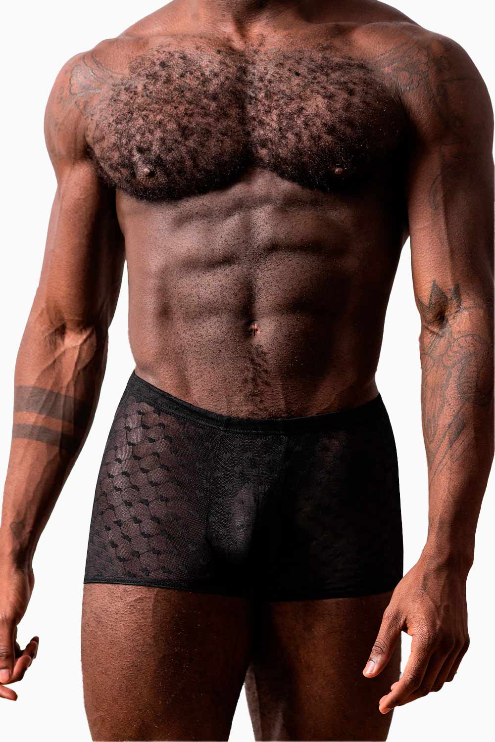 ROMPE CORAZONES | Mini Short Boxer Transparent - Sexy Sheer Underwear for Women, Perfect for Date Night & Lingerie Looks