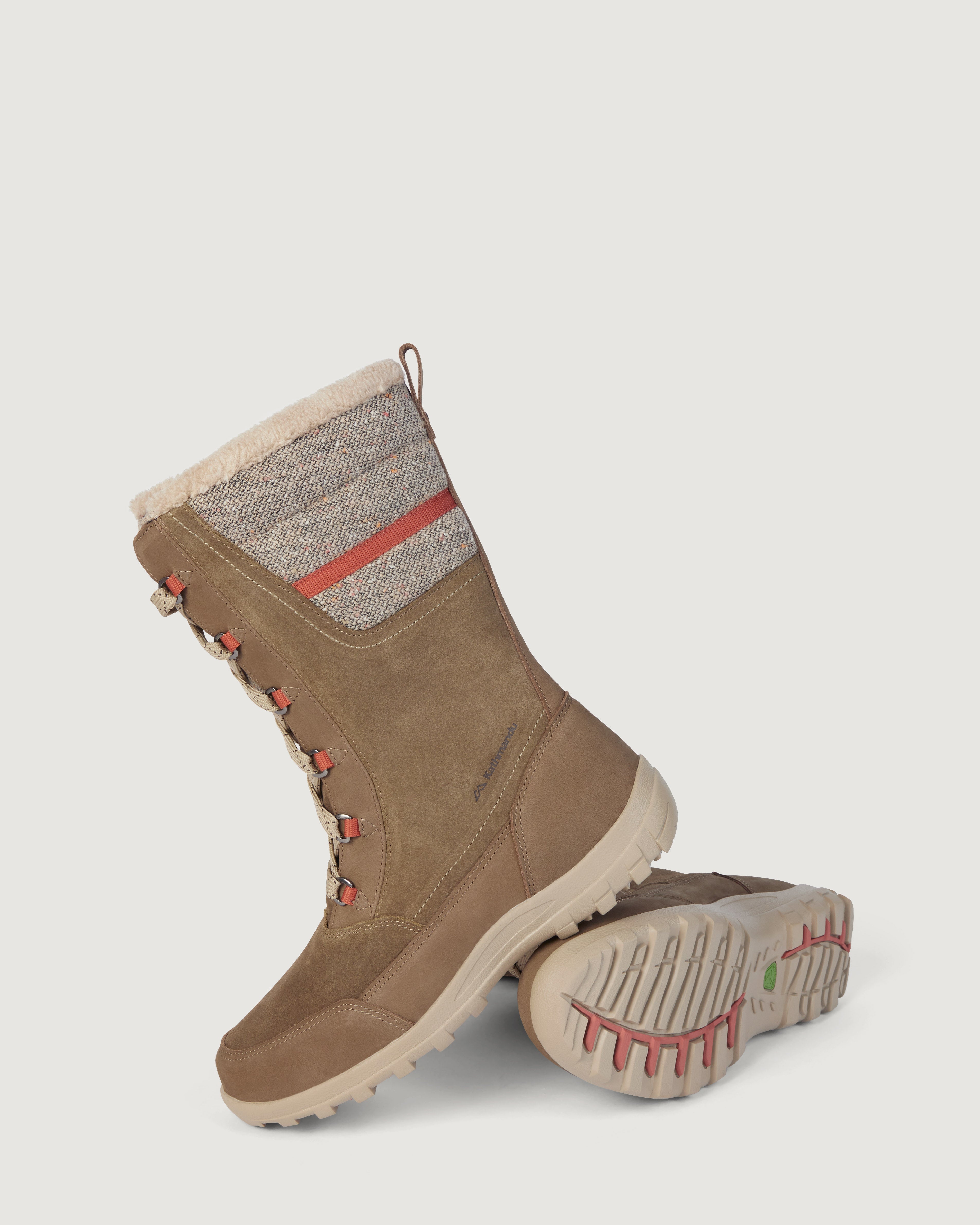 Winterburn Women's Boots - Comfortable Ankle Boots with Non-Slip Sole, Ginger Snap/Red Earth - Perfect for Fall & Winter Fashion, Outdoor Walking and Casual Wear