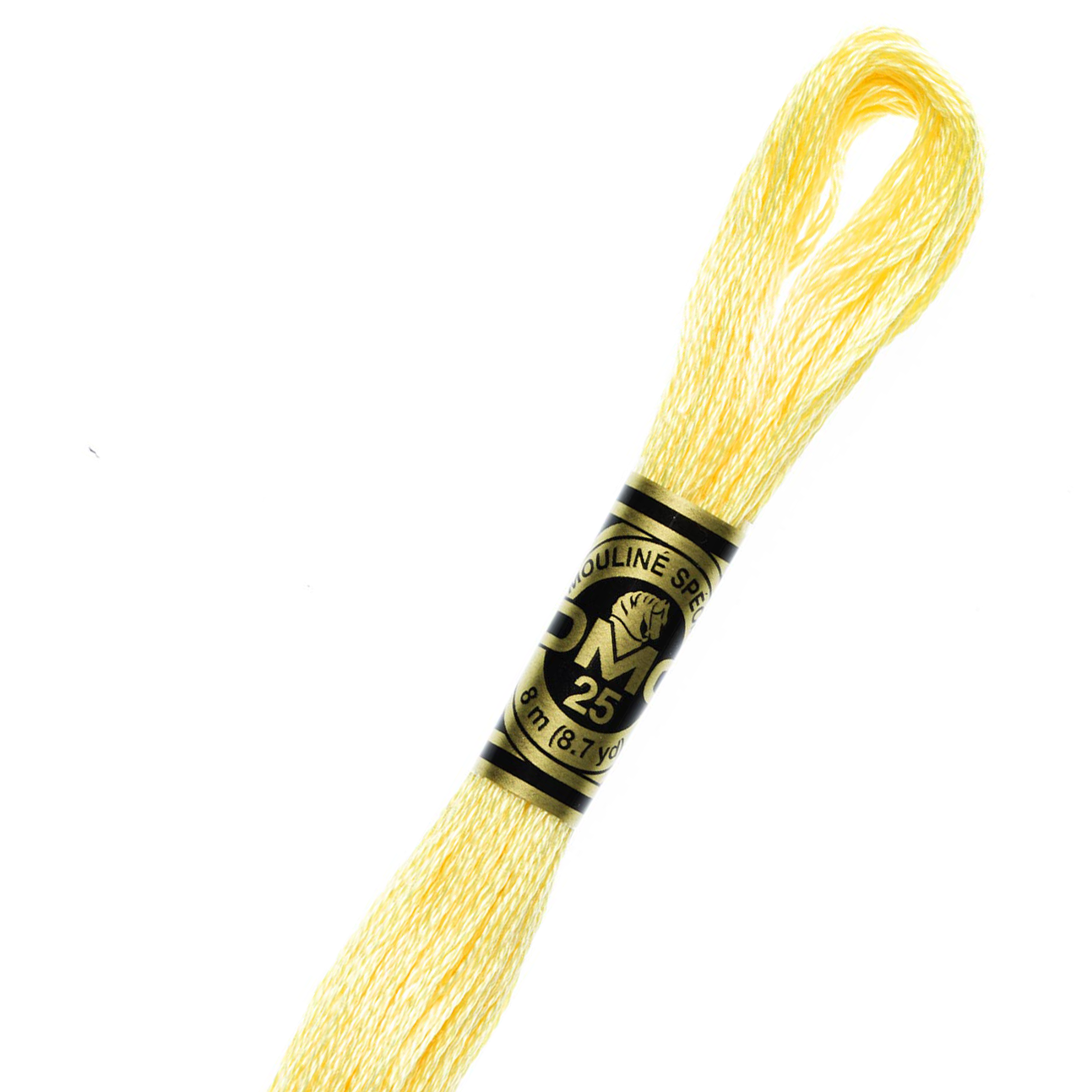 DMC 727 Cotton Embroidery Floss - 6 Stranded Premium Thread for Cross Stitch, Needlepoint & Hand Embroidery | Perfect for DIY Crafts, Scrapbooking & Home Decor Projects