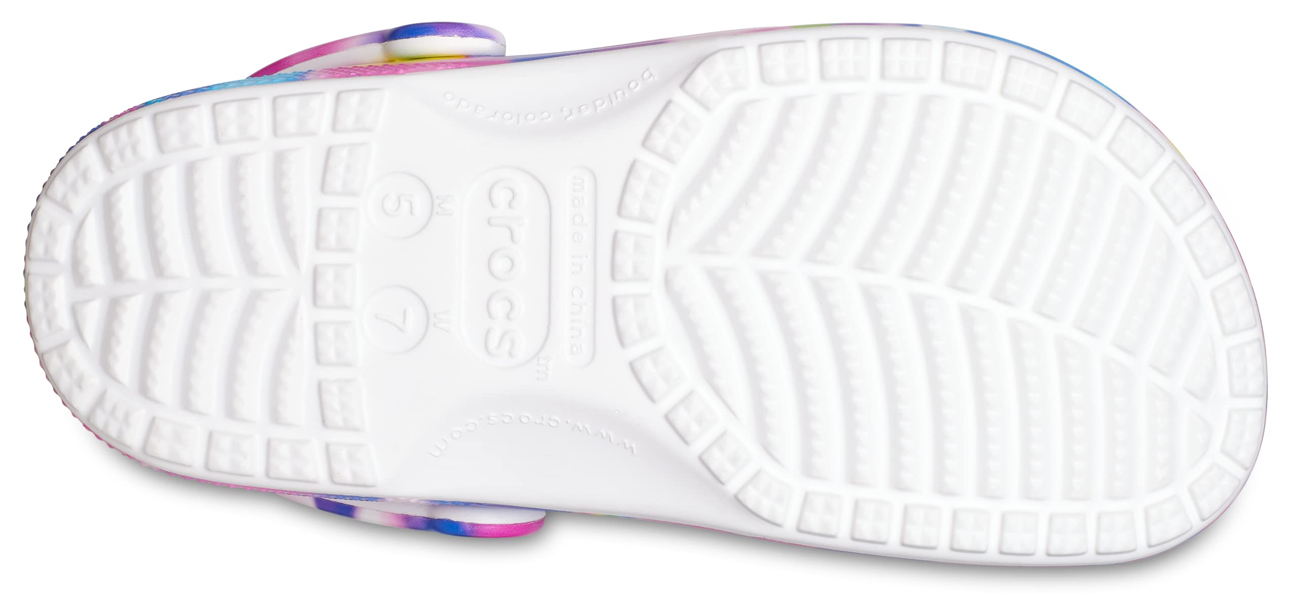 Crocs Classic Solar Rainbow Clogs - Comfortable & Lightweight Unisex Slip-On Shoes for Men & Women | Perfect for Beach, Pool, Garden & Casual Wear