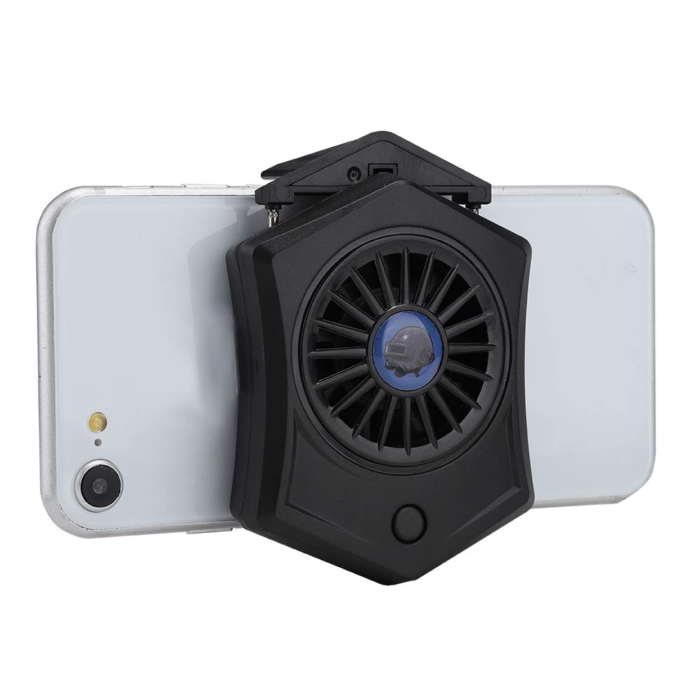 Portable Phone Cooling Fan with USB Cable - Gaming Phone Cooler for Summer, Protects Mobile from Overheating While Playing Games or Watching Movies - Perfect for Gamers & Movie Lovers