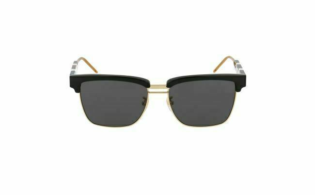 Gucci GG 0603S 001 Black/Gray Polarized Sunglasses for Women & Men - Luxury UV Protection Shades for Driving, Beach & Outdoor Fashion