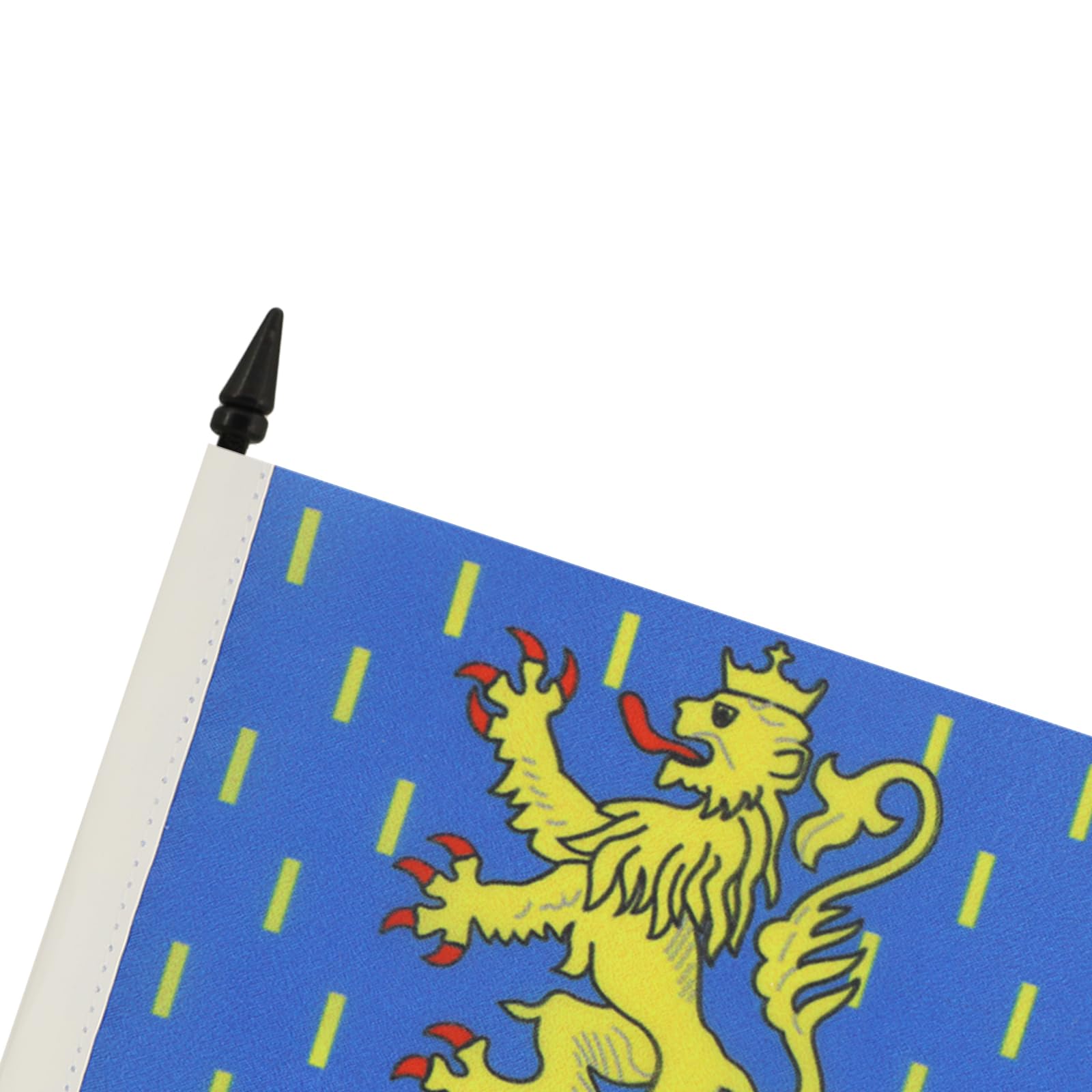 Franche-Comté Table Flag 4x6 Inches | French Region Desk Flag 15x10 cm with Black Plastic Stick & Base | AZ FLAG | Perfect for Office Decor, Cultural Displays & International Events