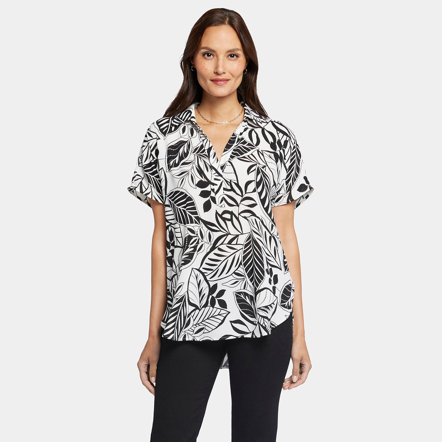 Becky Short Sleeve Blouse for Women - Floral Print Casual Top - Perfect for Office, Dating & Summer Outfits