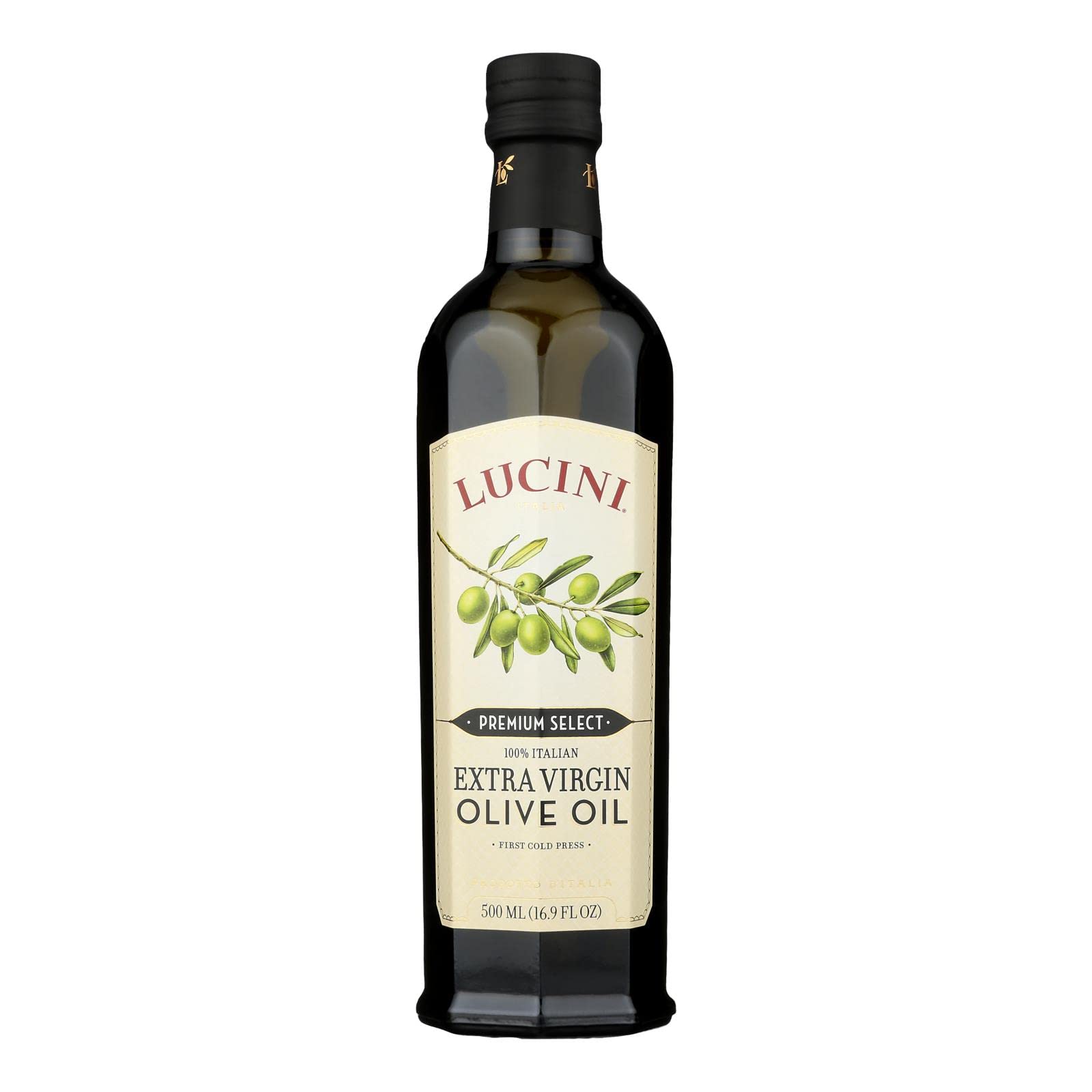 Premium Extra Virgin Olive Oil - Cold Pressed, 17 Fl Oz (6-Pack) - Ideal for Cooking, Salad Dressing & Healthy Recipes
