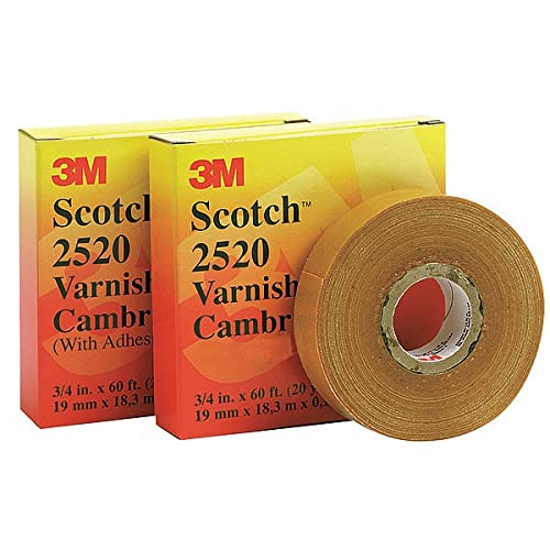 Premium Varnished Cambric Electrical Tape - 8 Mil Thick, 1 Inch x 108 Feet - High Temperature Insulation for Motors, Transformers & Electrical Wiring