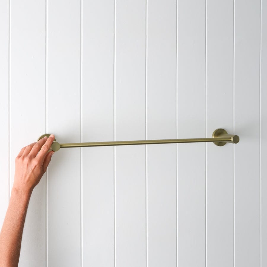 600mm Sydney Towel Rail in Warm Brushed Nickel - Premium Bathroom Heated Towel Warmer for Spa, Hotel & Home Luxury