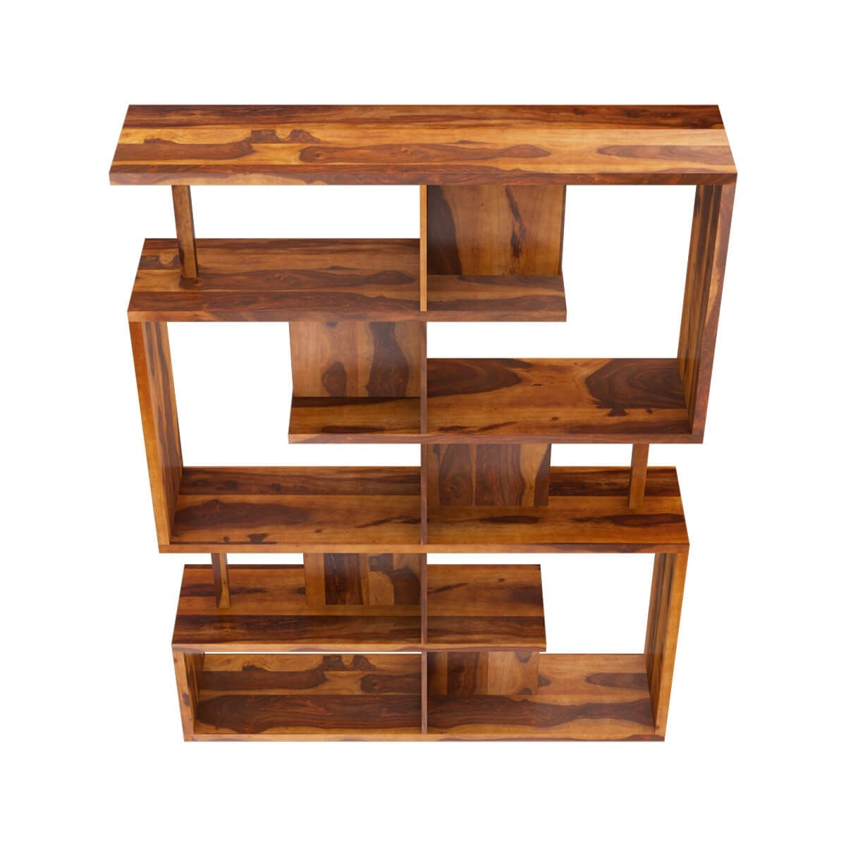 Modern Geometric Bookcase - Stylish Storage Shelf for Home, Office & Living Room - Perfect for Books, Decor & Organizing Spaces