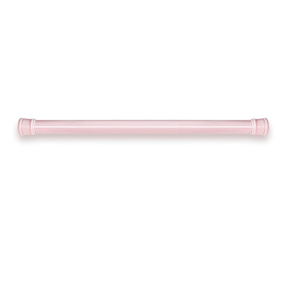 No Drill Spring Tension Shower Curtain Rod - Adjustable 55-102 Inches (140-260cm) Telescoping Curtain Pole for Bathroom, Kitchen & Window - Rust-Resistant Blue Tension Rod - Perfect for Renters & Easy Installation