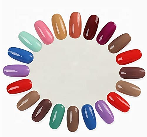 ALVRIO 10 Pack Nail Tip Display Boards - 20 Natural Nail Tips for Nail Art Design, Practice & Polish Swatching | Perfect for Salon Professionals & DIY Nail Artists at Home