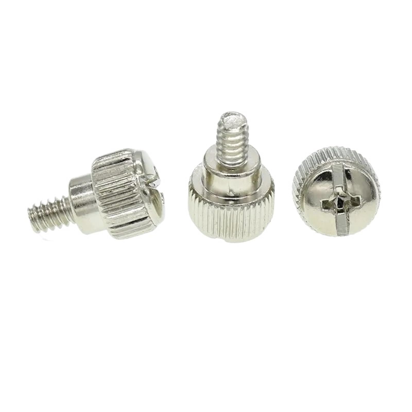10Pcs M3.5 Silver Thumb Screws - 6#-32 x 5mm Tool-Free PC Case Cooling Screws for Computer Builds & Hardware Upgrades | Perfect for DIY PC Assembly, Case Mods & Component Installation