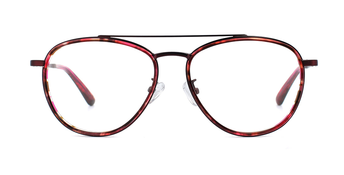 Translucent Metal Plastic Aviator Reading Glasses MT 36314 - Lightweight Blue Light Blocking Eyewear for Computer Work, Reading & Driving